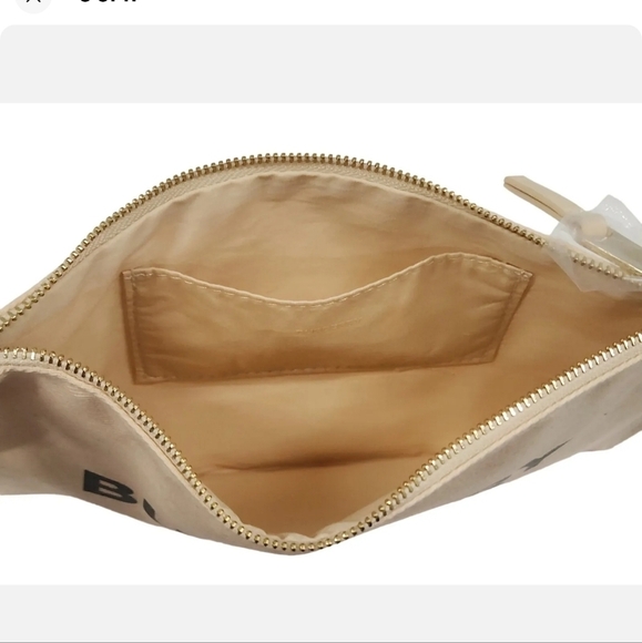 Burberry canvas beauty cosmetic bag pouch new - Picture 3 of 10